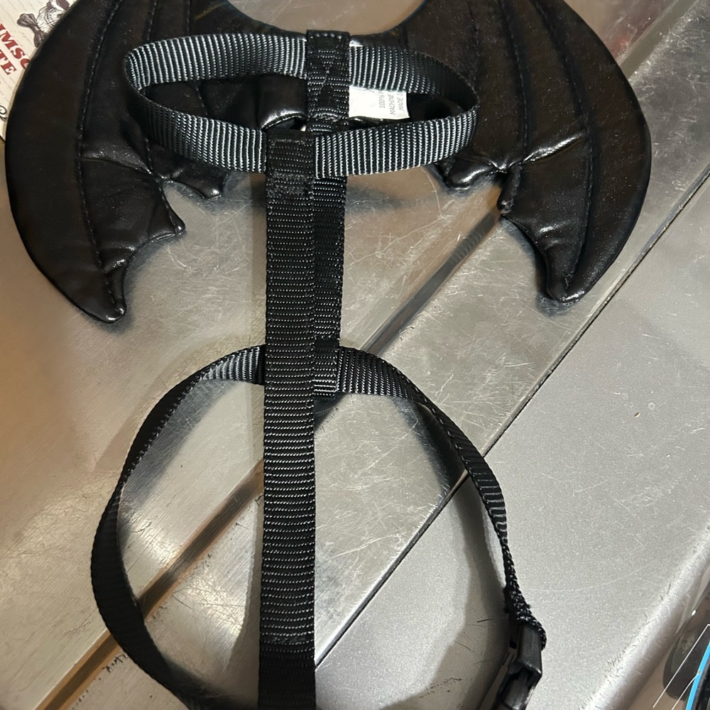 Black Bat Wing Pet Harness XS
